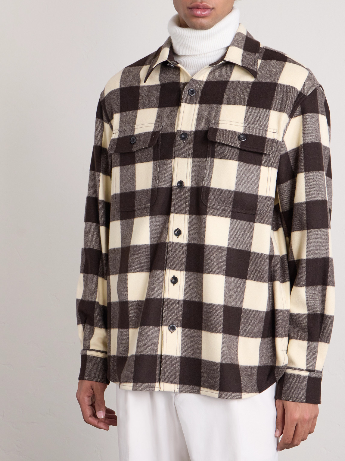 Ralph Lauren Check-pattern Wool Shirt In Multi