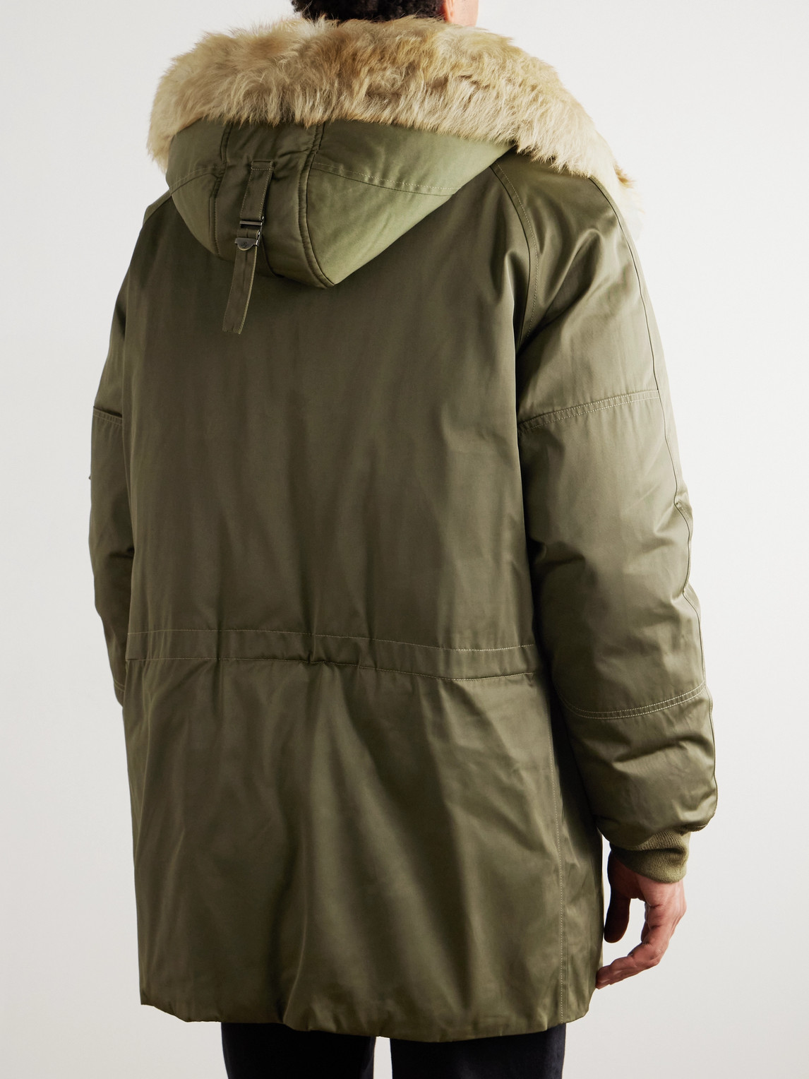  Ralph Lauren Purple Label - Shearling-trimmed Shell Down Jacket - Men - Green - S 