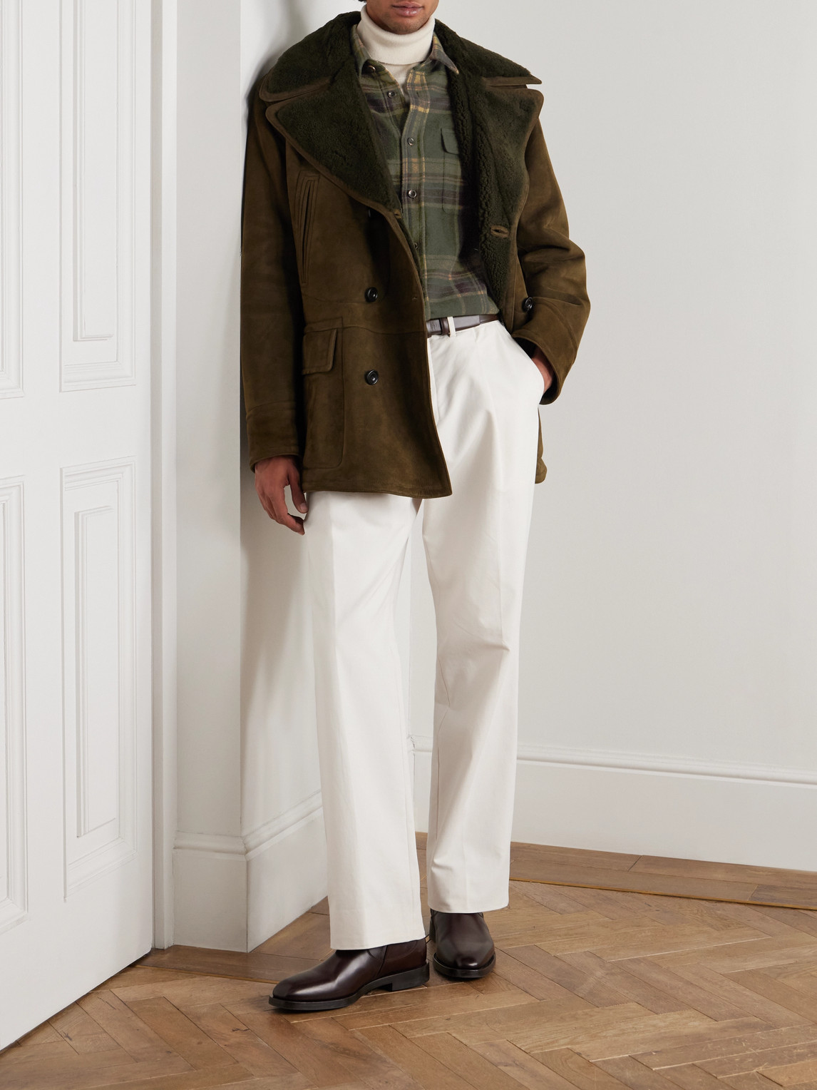 Ralph Lauren Cooper Checked Cashmere-flannel Shirt In Multi