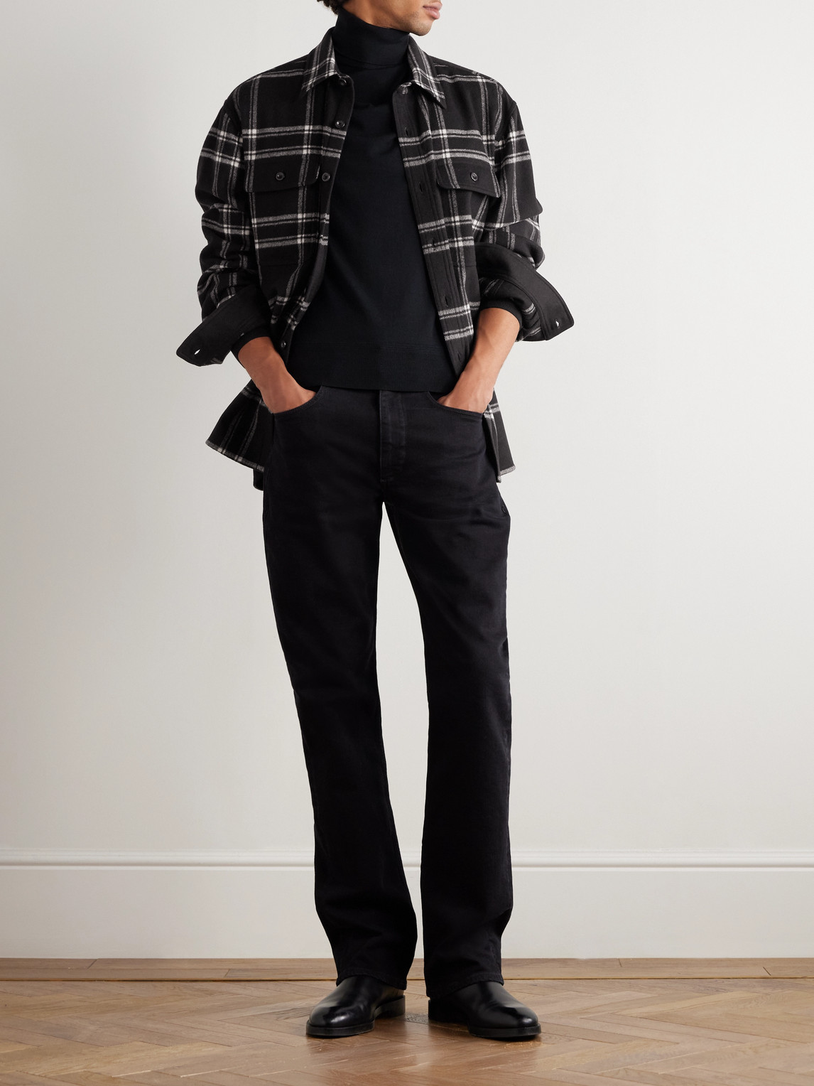 Ralph Lauren Gable Checked Wool-flannel Shirt In Multi