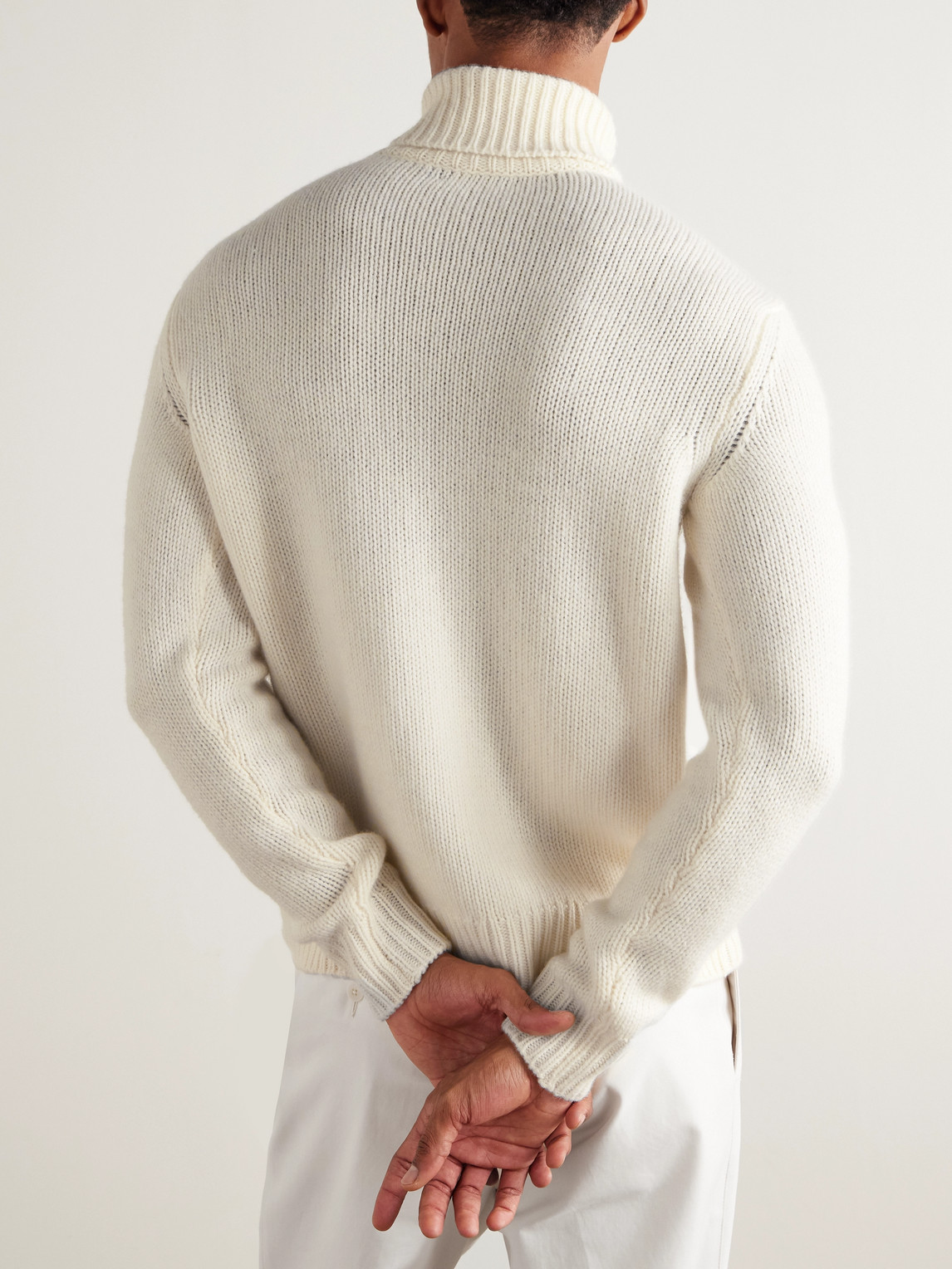 Purple Label - Ribbed Cashmere Rollneck Sweater