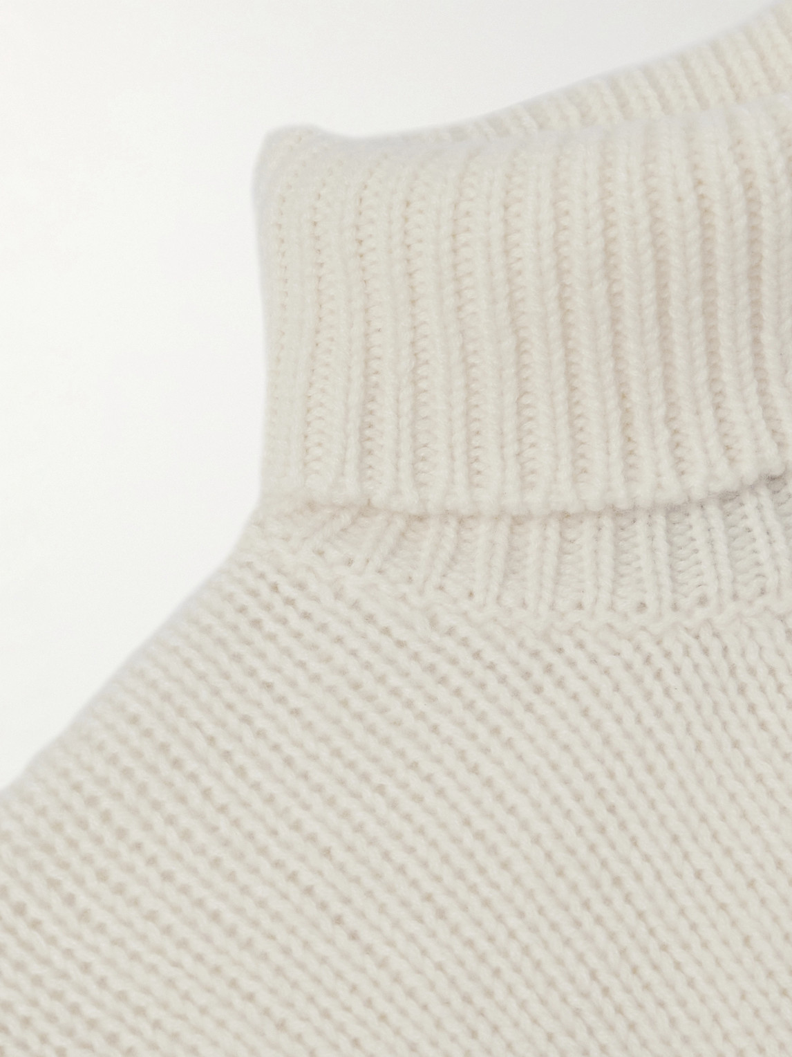 Purple Label - Ribbed Cashmere Rollneck Sweater