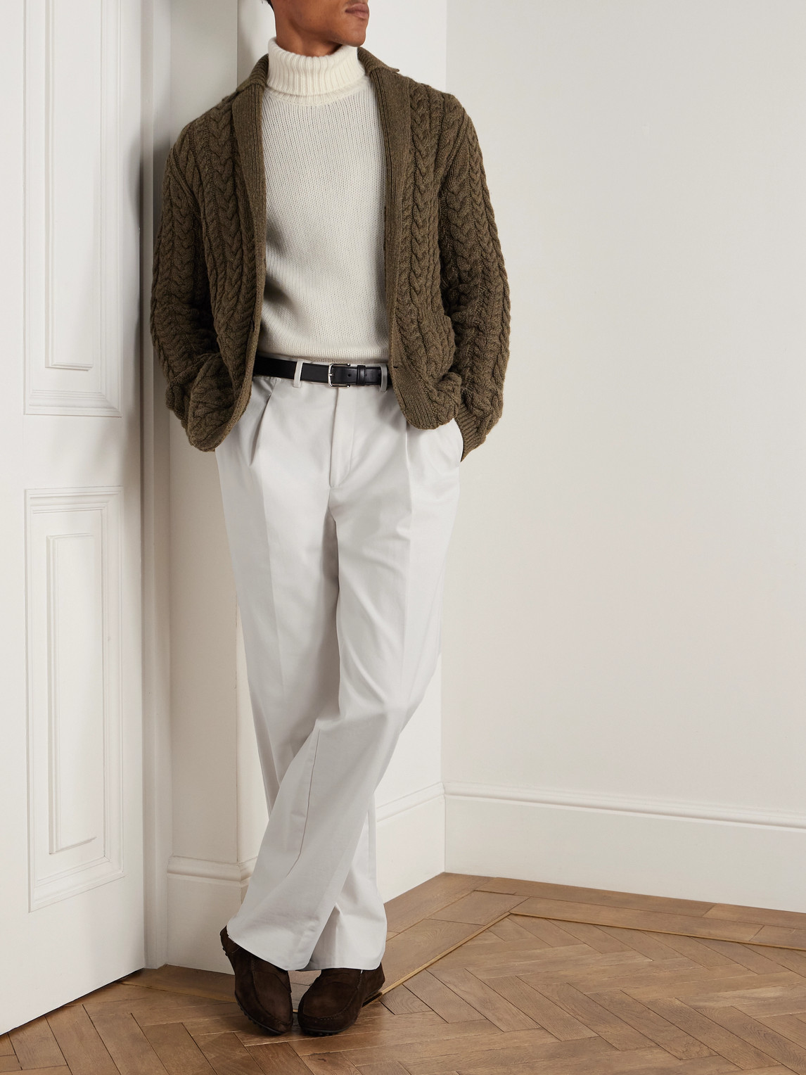Purple Label - Ribbed Cashmere Rollneck Sweater