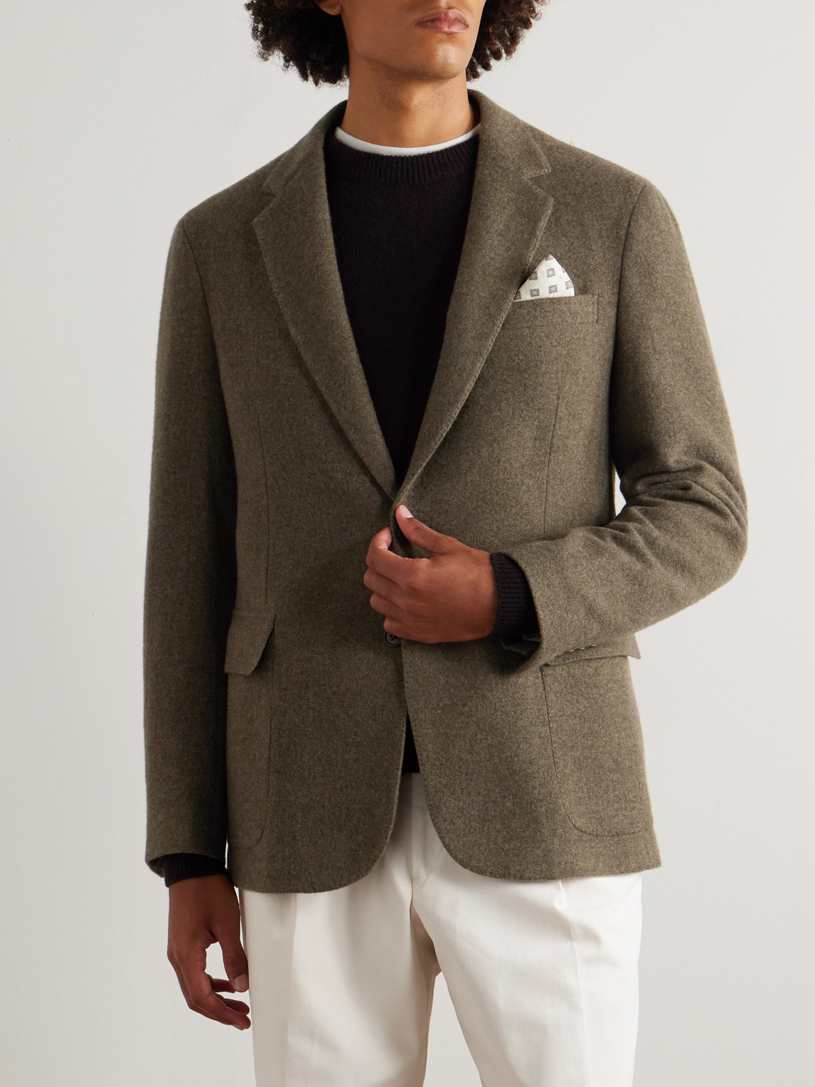 Purple Label - Hadley Brushed Cashmere And Wool-Blend Blazer