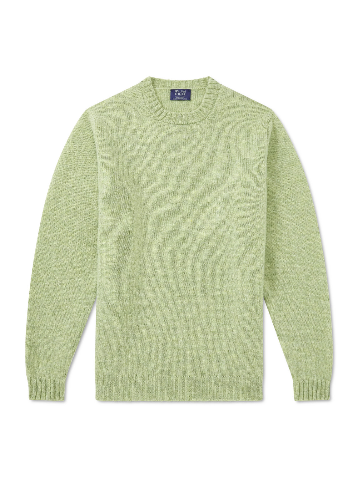 William Lockie Virgin Wool Sweater In Brown