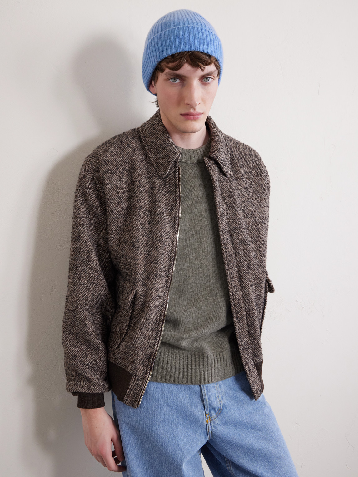 William Lockie Ribbed Cashmere Beanie In Blue