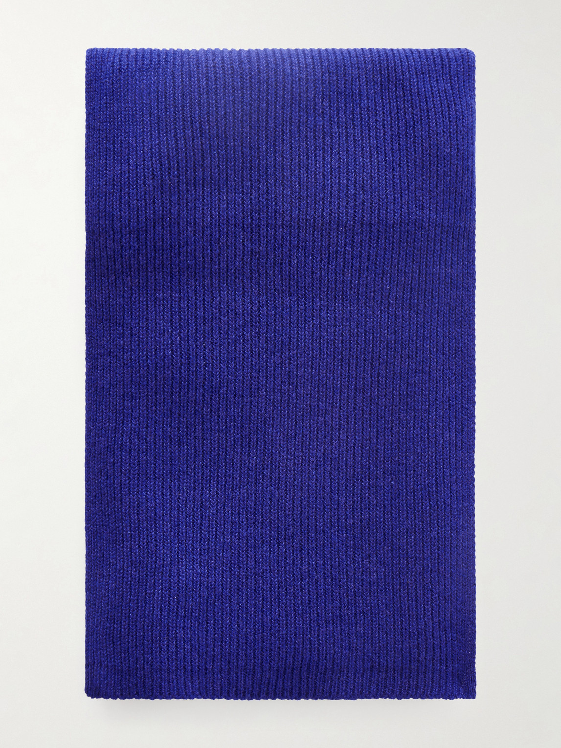 William Lockie Ribbed Cashmere Scarf In Blue