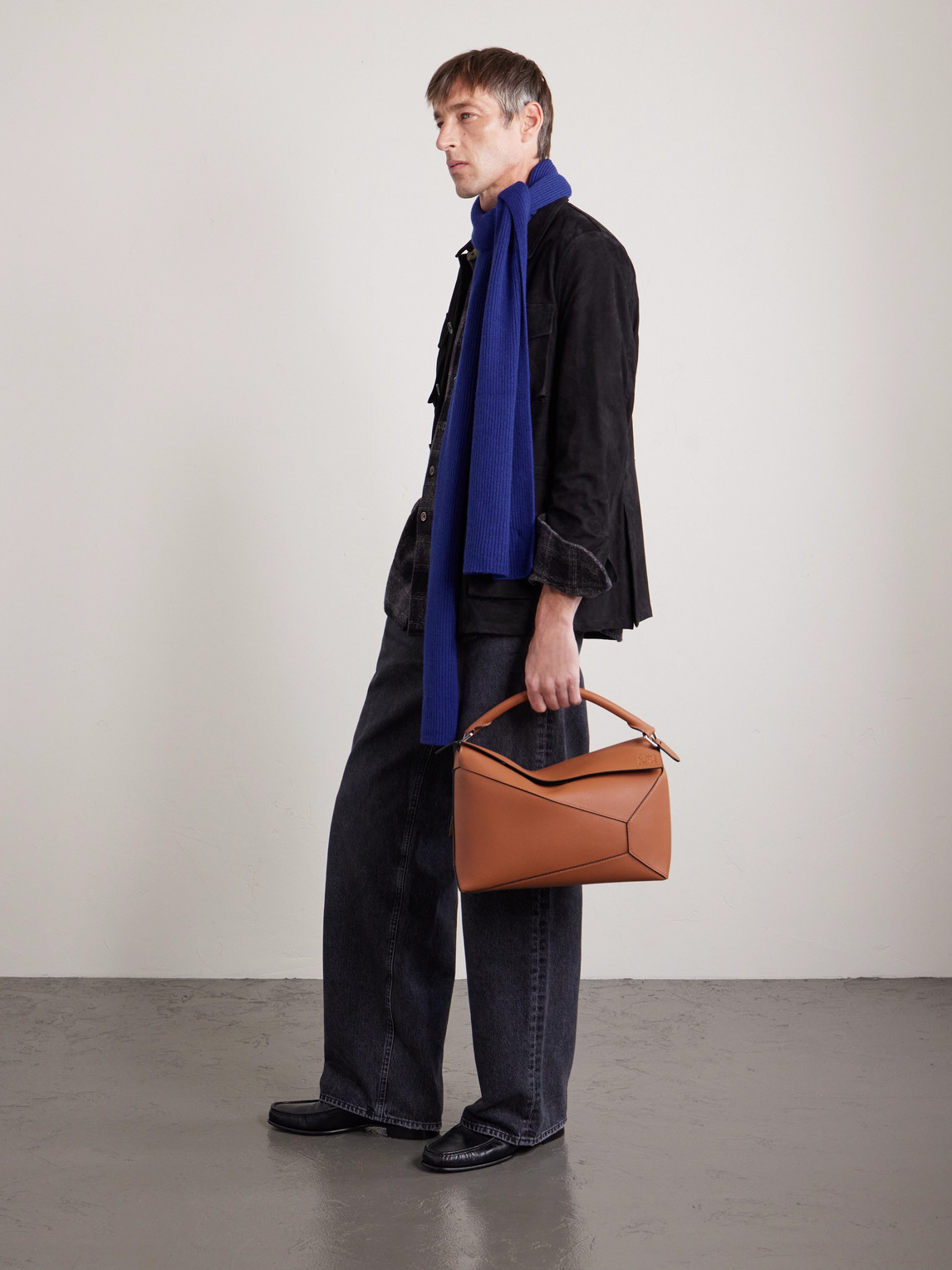 William Lockie Ribbed Cashmere Scarf In Blue