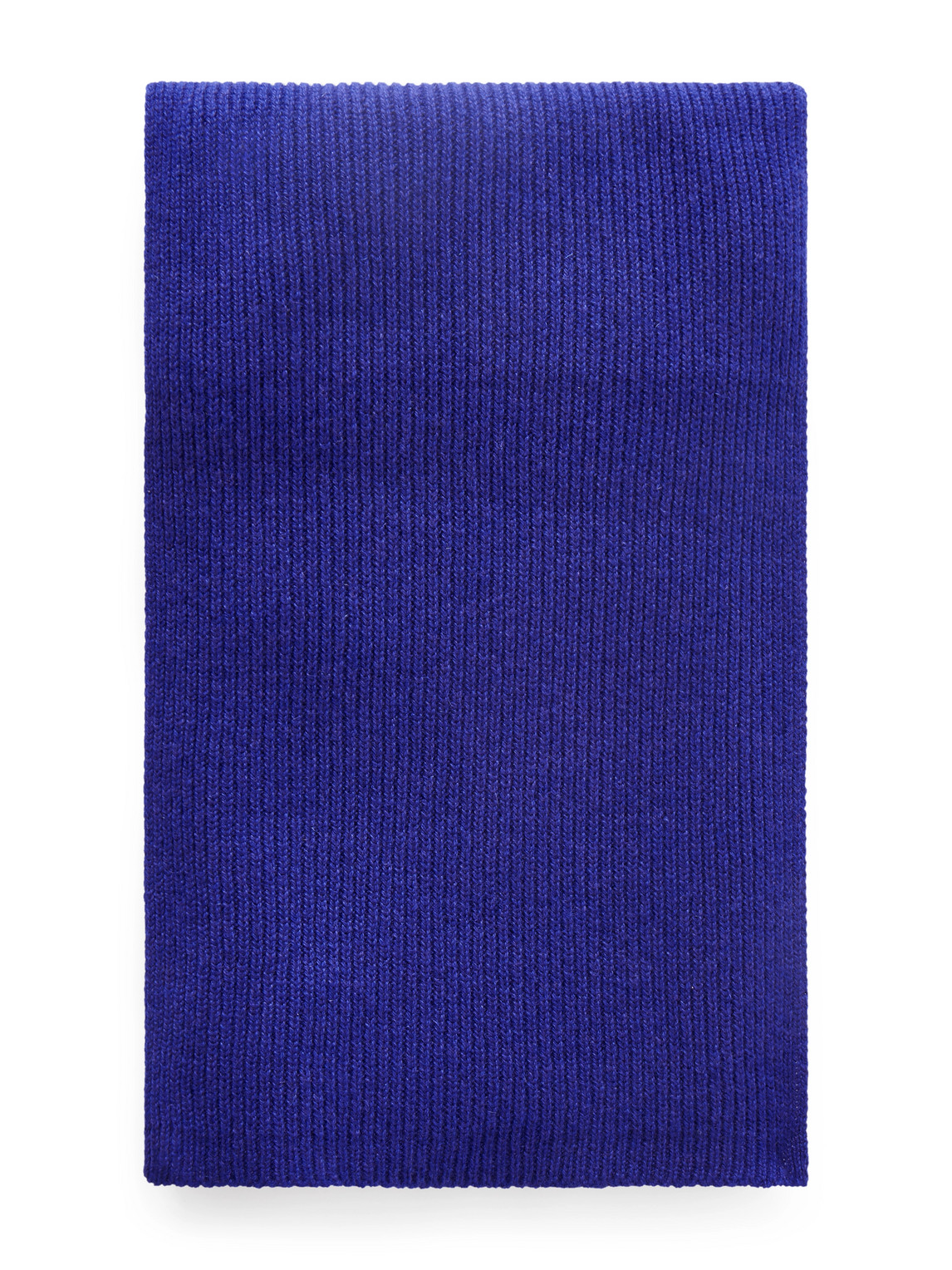 William Lockie Ribbed Cashmere Scarf In Blue