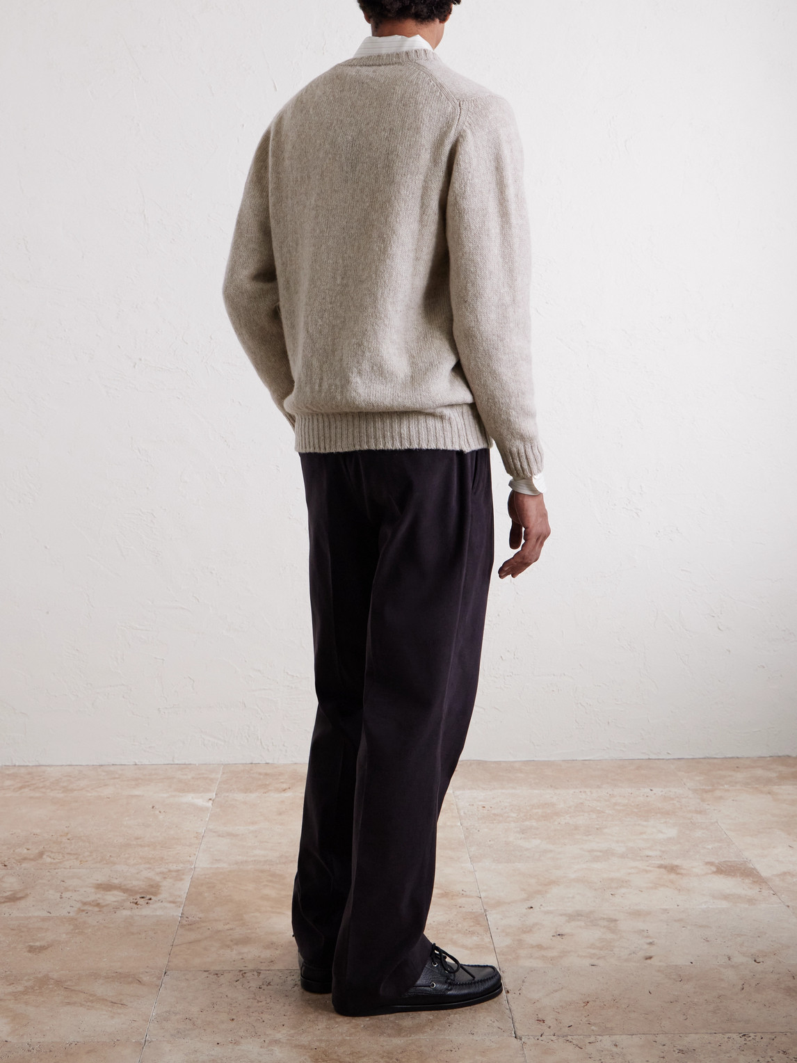  William Lockie - Virgin Wool Cardigan - Men - Neutrals - M 