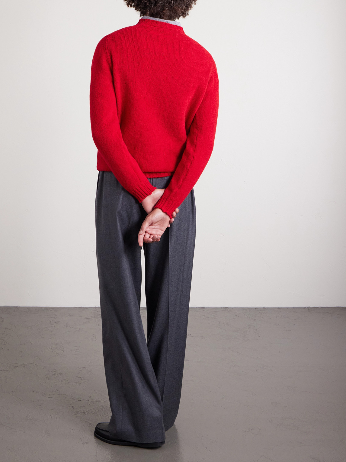  William Lockie - Virgin Wool Sweater - Men - Red - S 