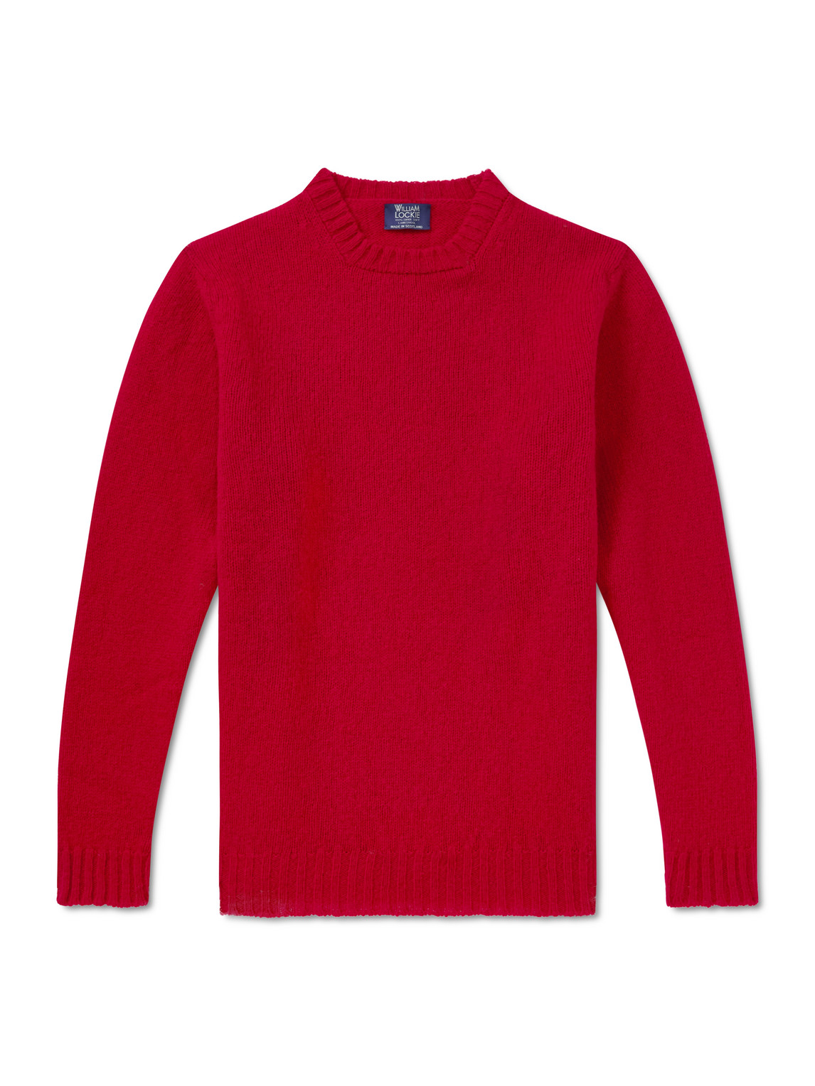 William Lockie Virgin Wool Sweater In Red