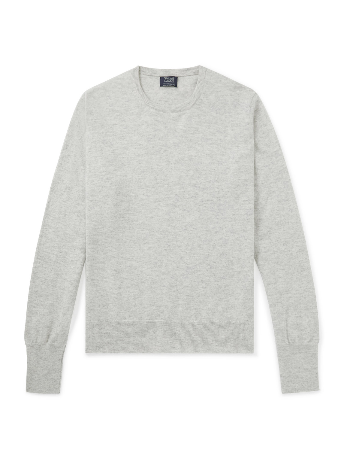 William Lockie Oxton Cashmere Sweater In Gray