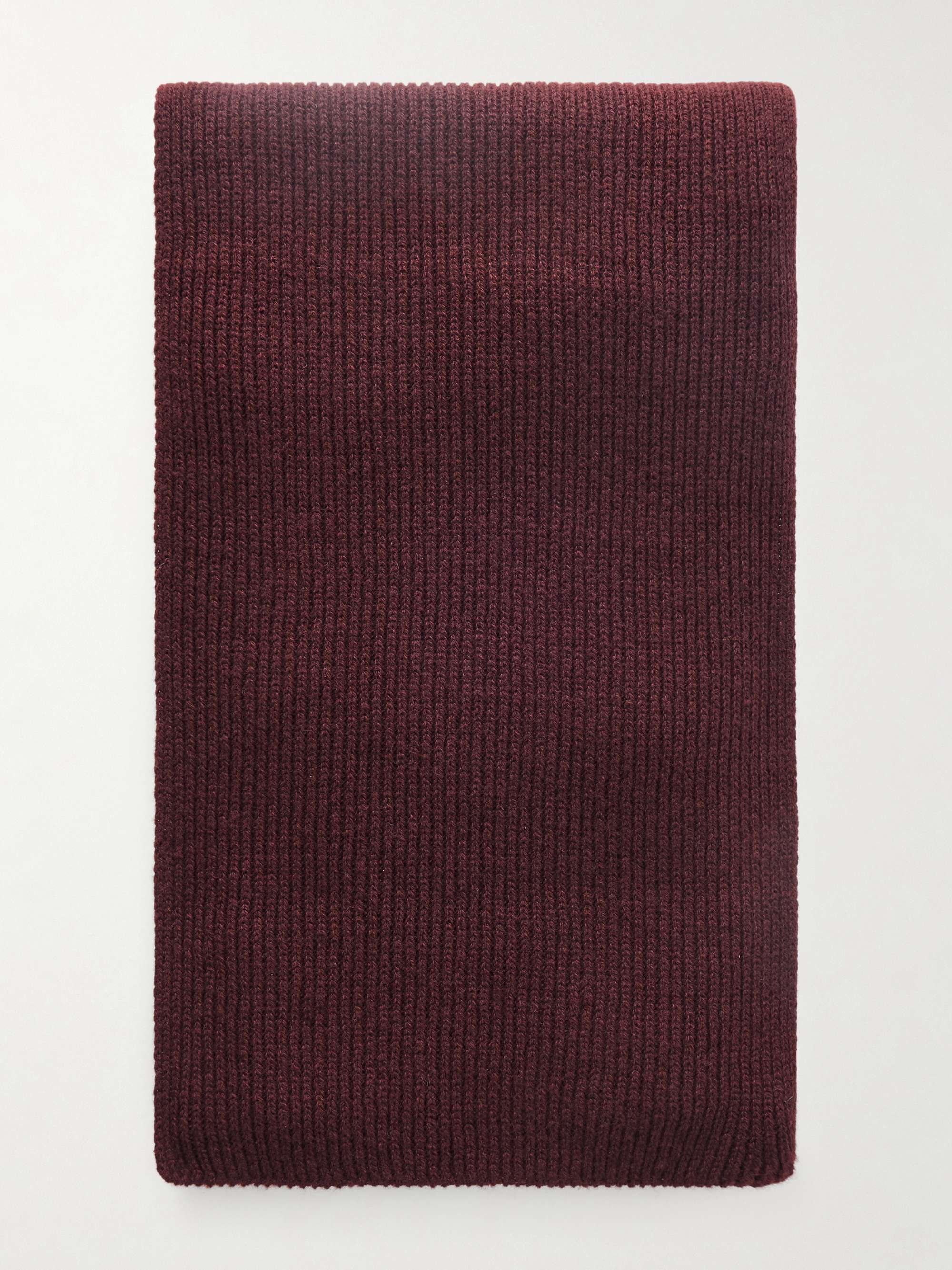 WILLIAM LOCKIE Ribbed Cashmere Scarf