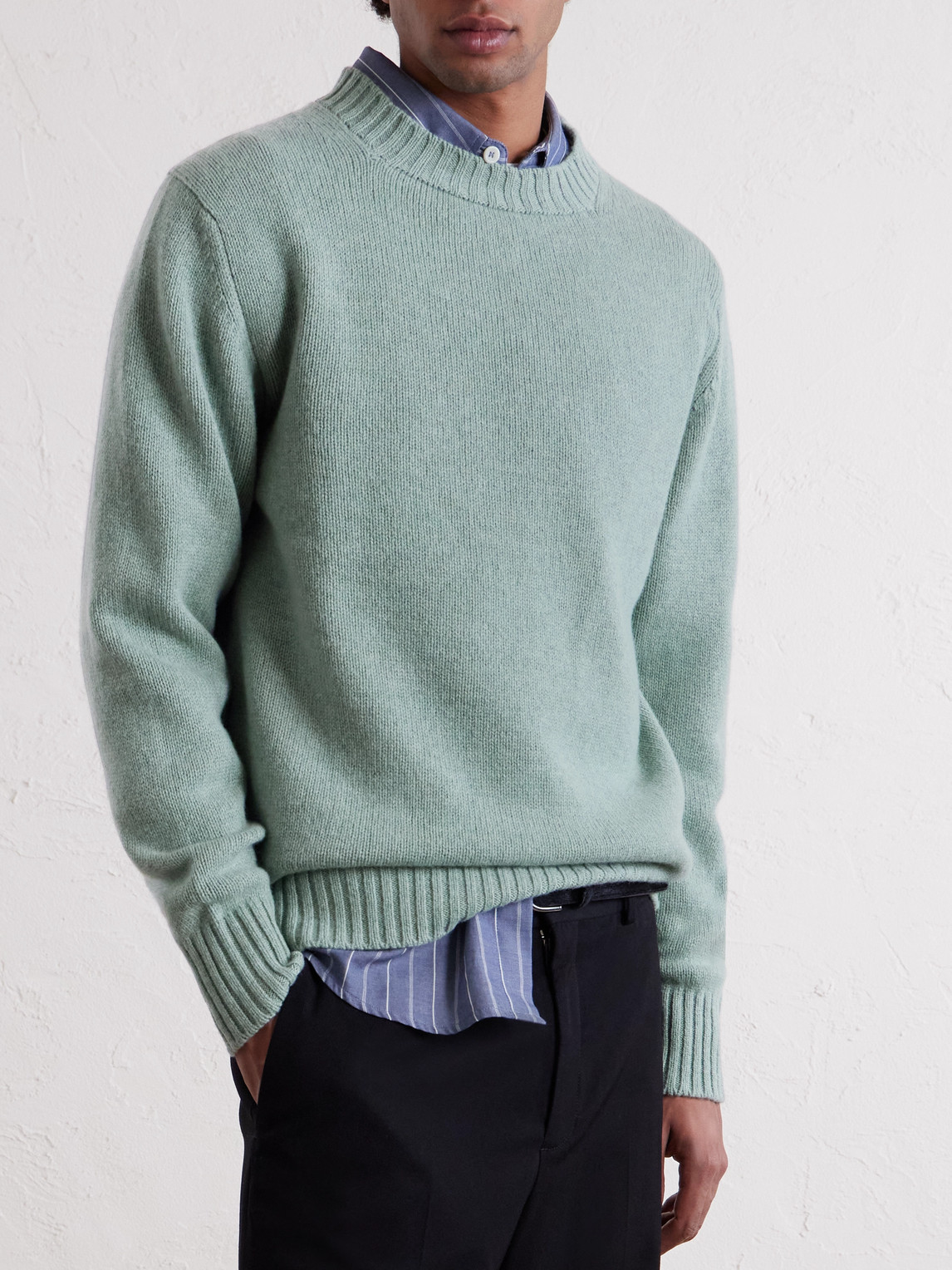  William Lockie - Wool Sweater - Men - Green - Xxl 