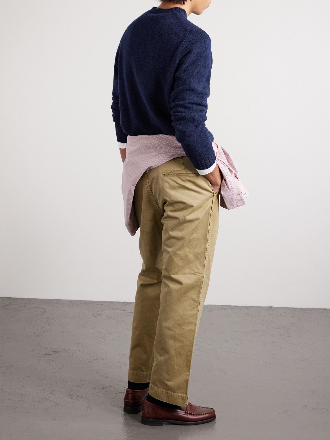  William Lockie - Virgin Wool Sweater - Men - Blue - S 
