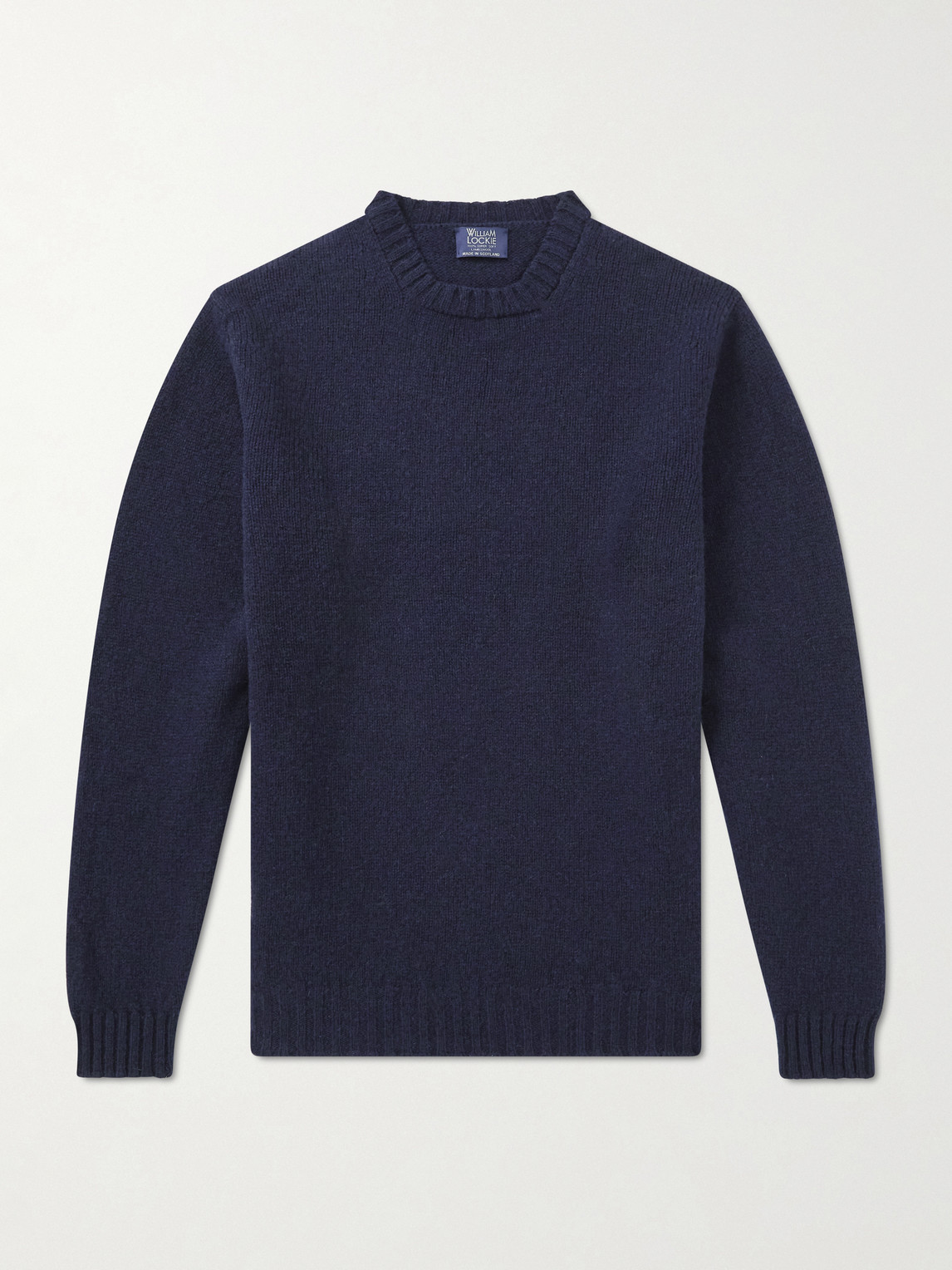 William Lockie Virgin Wool Sweater In Blue