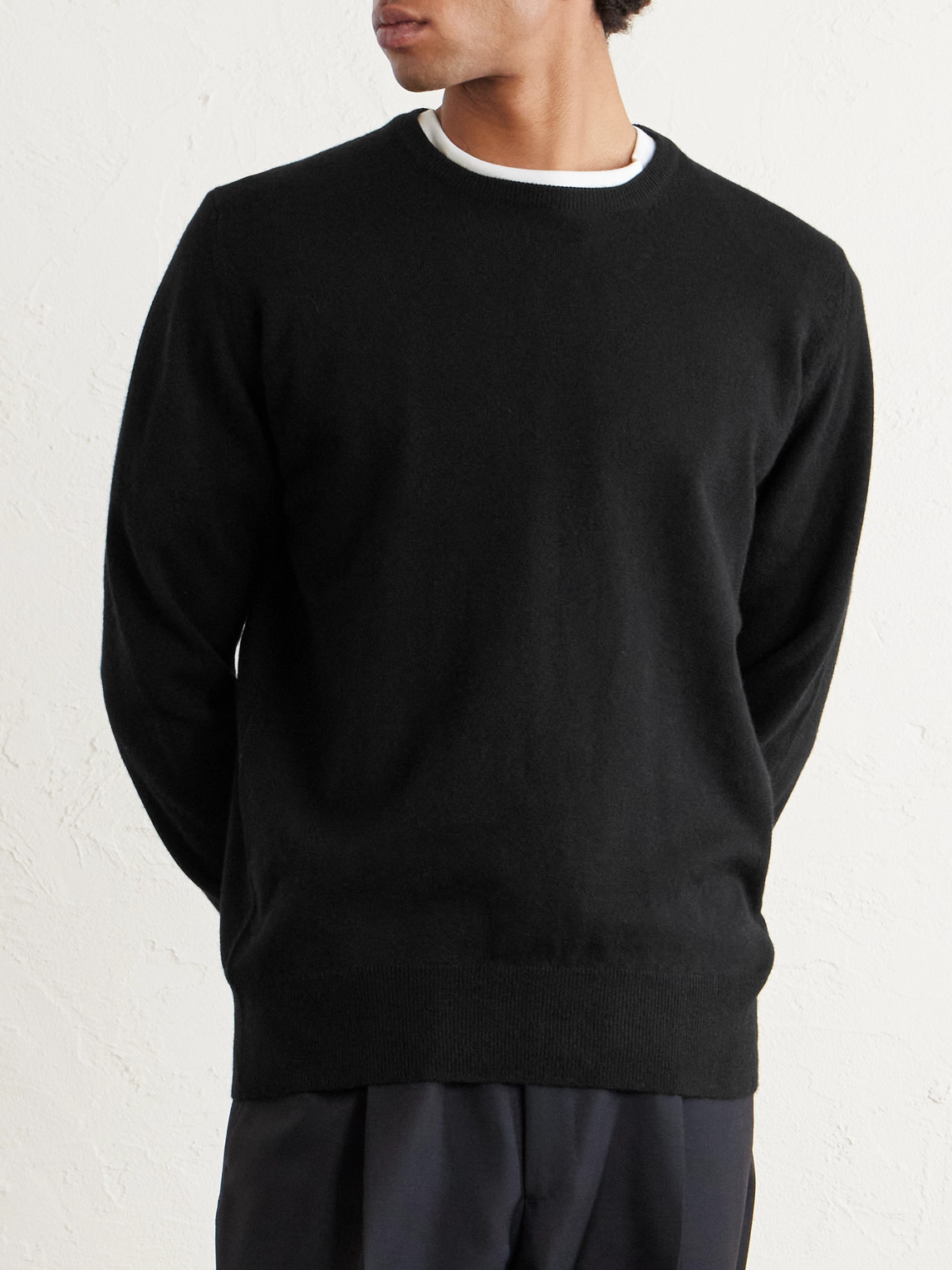  William Lockie - Oxton Cashmere Sweater - Men - Black - S 