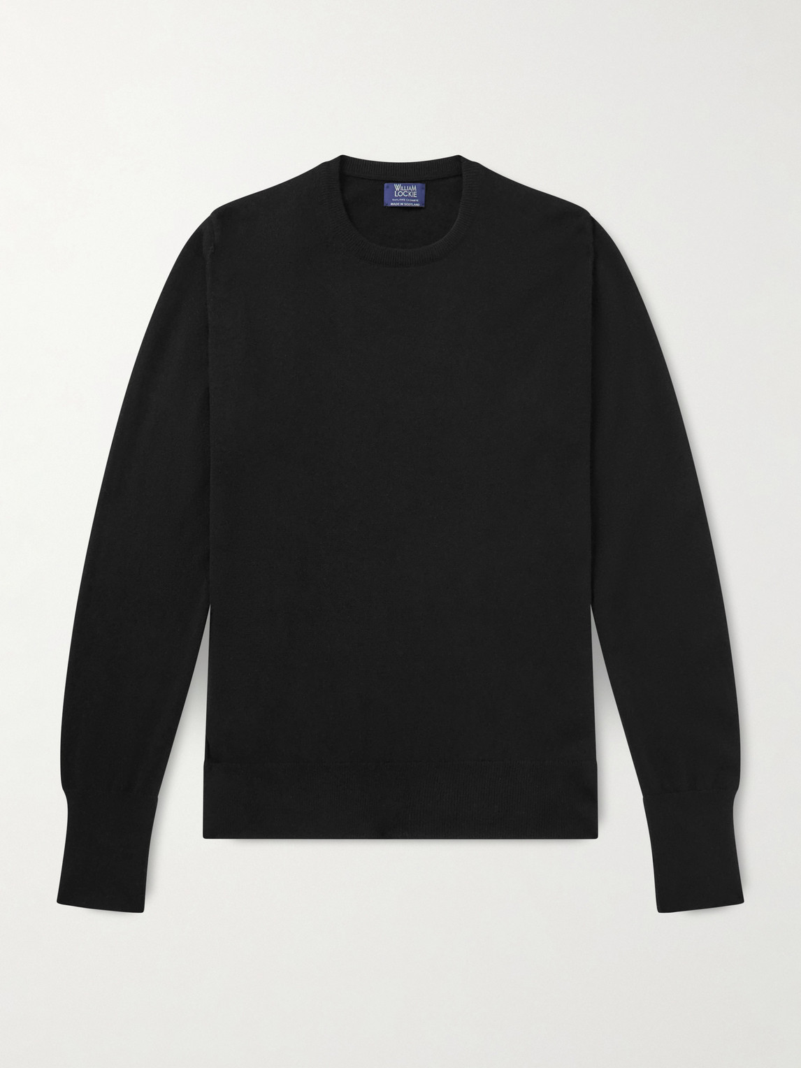 William Lockie Oxton Cashmere Sweater In Black