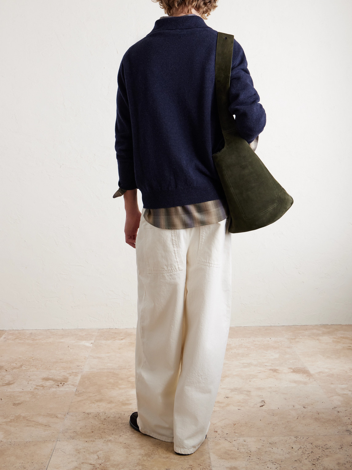  William Lockie - Wool Polo Sweater - Men - Blue - S 