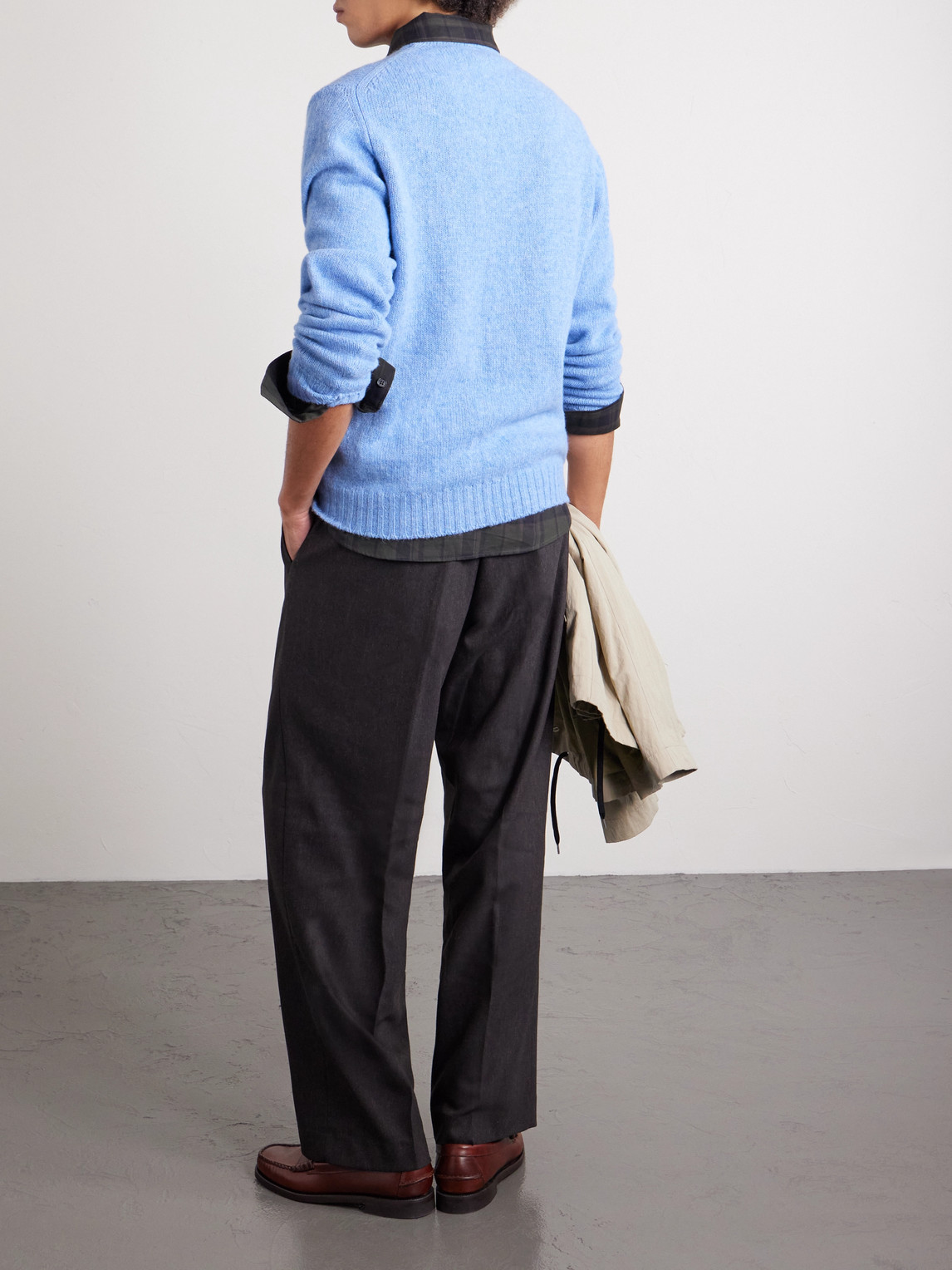  William Lockie - Virgin Wool Sweater - Men - Blue - S 