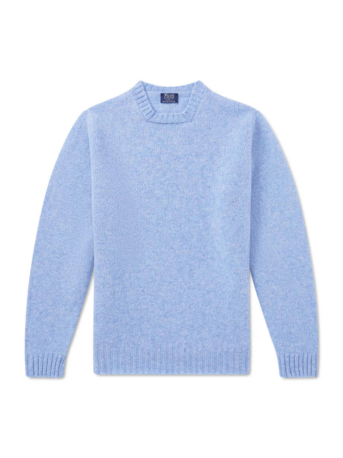 William Lockie Virgin Wool Sweater In Blue