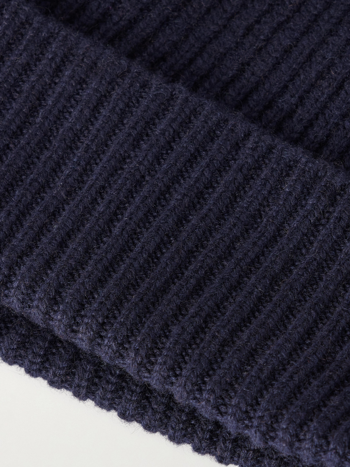 William Lockie Ribbed Cashmere Beanie In Blue