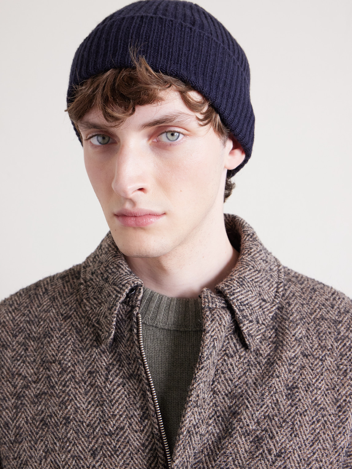 William Lockie Ribbed Cashmere Beanie In Blue