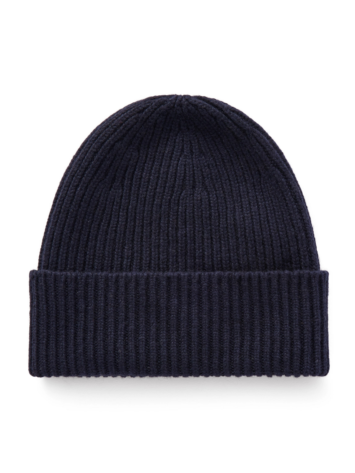 William Lockie Ribbed Cashmere Beanie In Blue