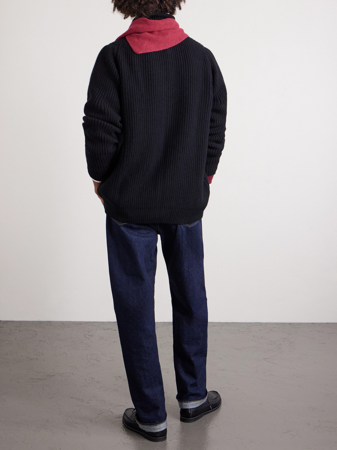  William Lockie - Zack Ribbed Cashmere Cardigan - Men - Black - S 