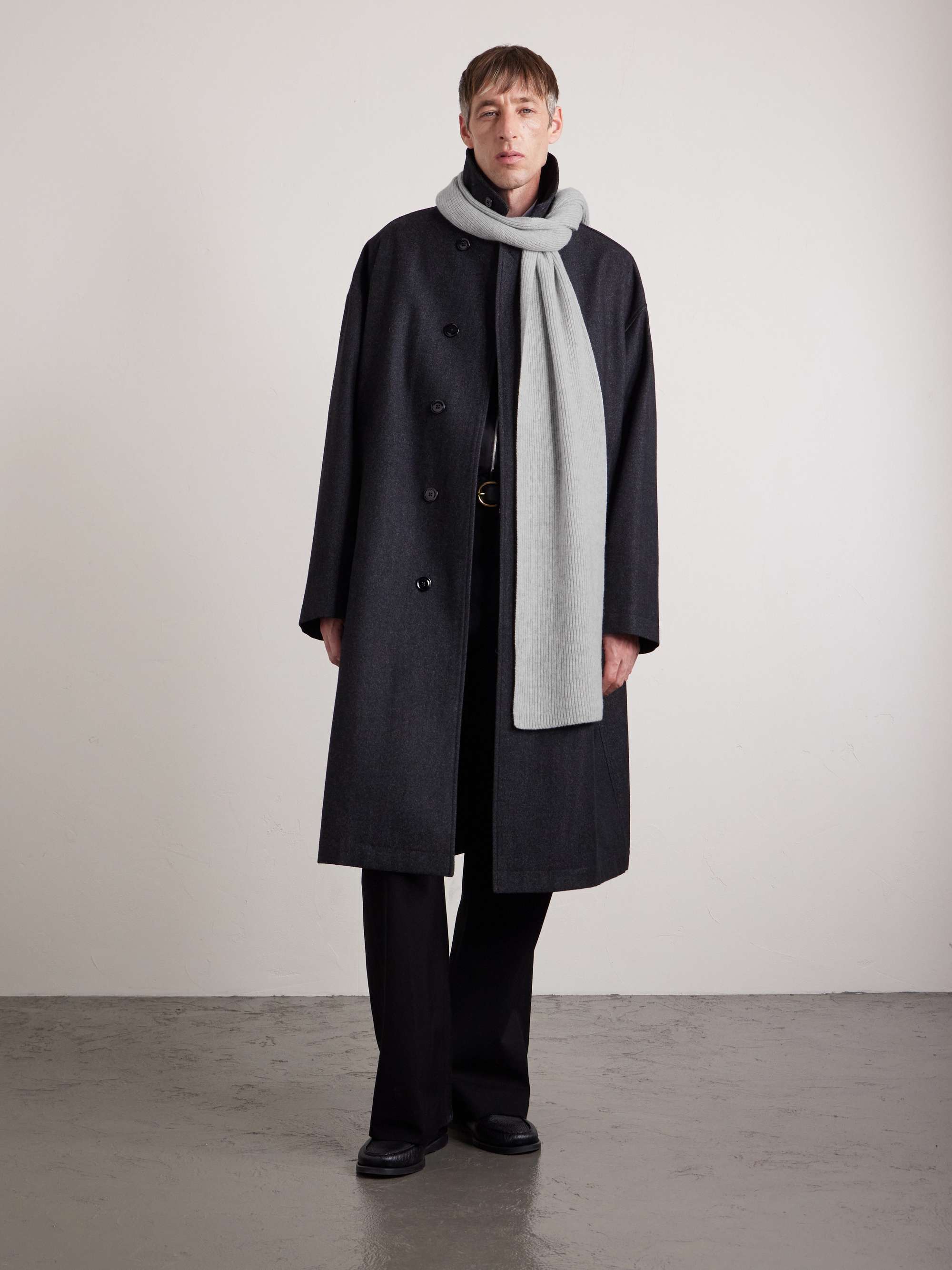 WILLIAM LOCKIE Ribbed Cashmere Scarf