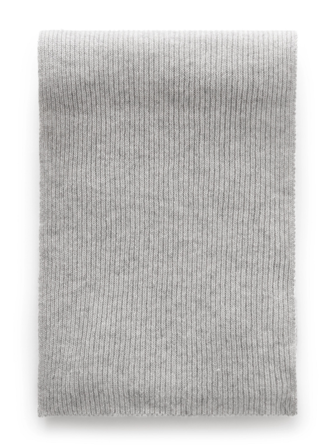 William Lockie Ribbed Cashmere Scarf In Gray