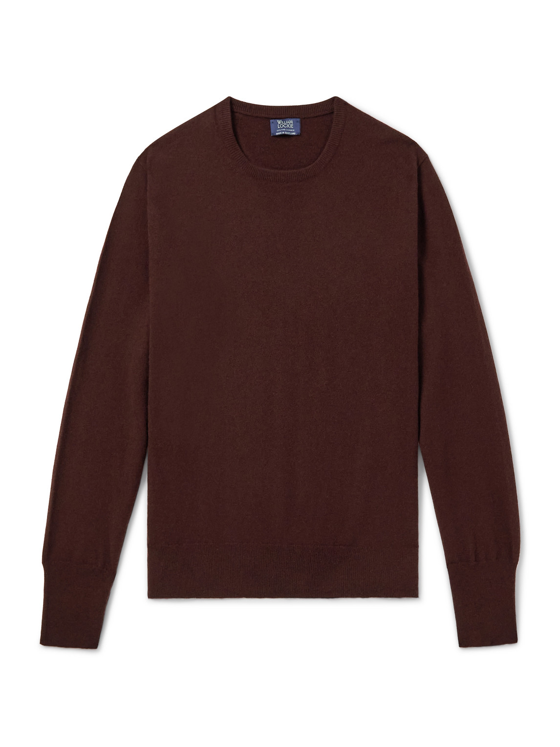 William Lockie Oxton Cashmere Sweater In Burgundy