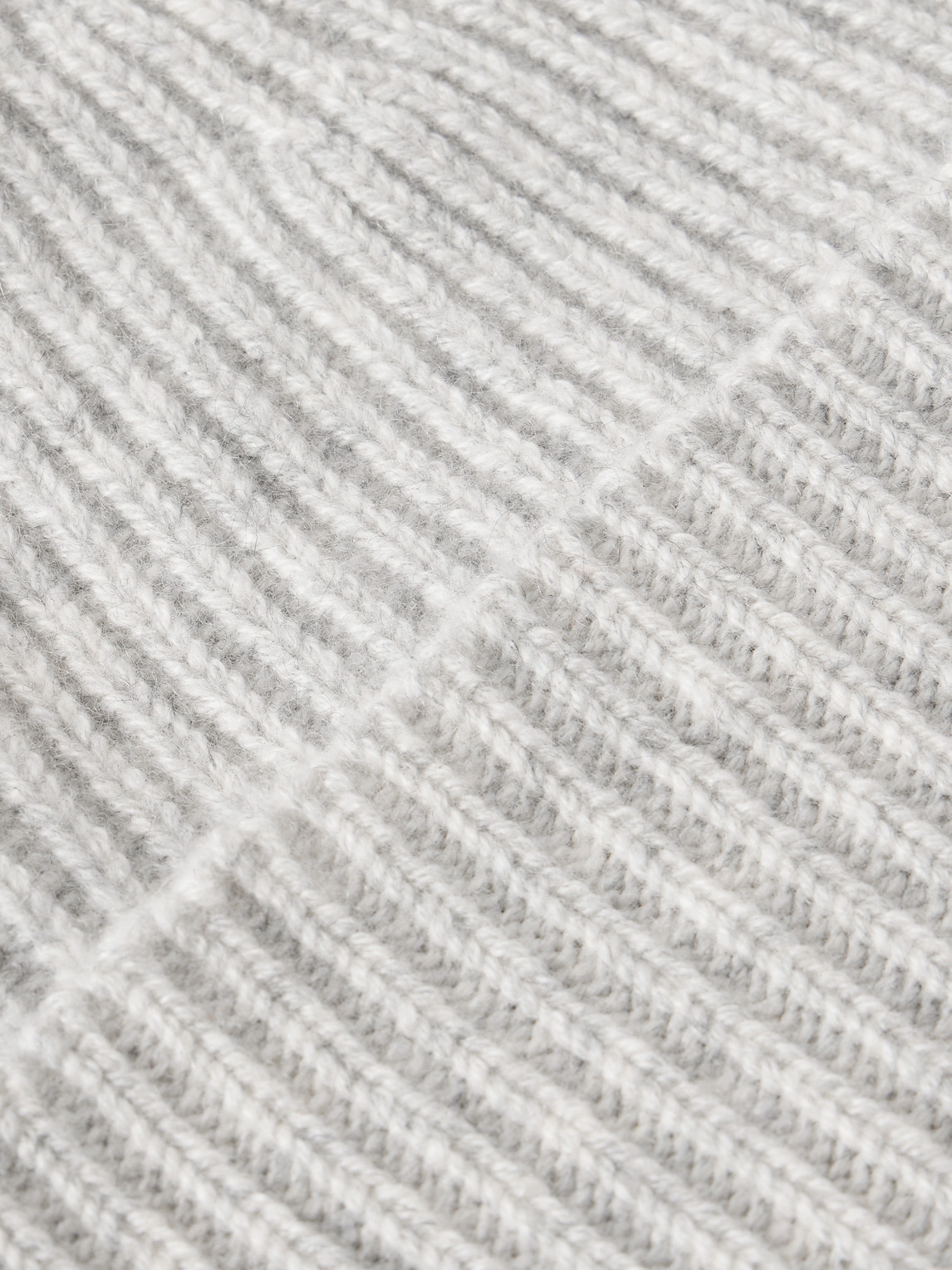  William Lockie - Ribbed Cashmere Beanie - Men - Gray 