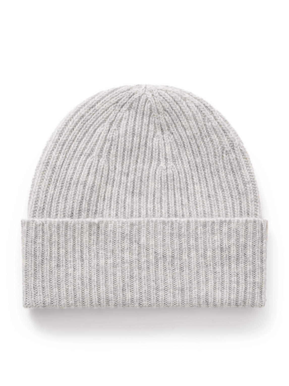 William Lockie Ribbed Cashmere Beanie In Gray