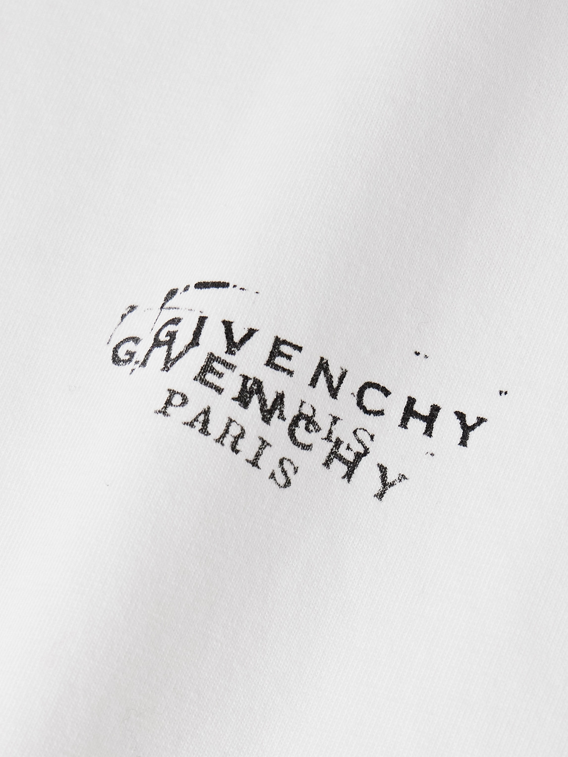 Givenchy Men White Crew Neck T-shirt With Logo On Front And Back In Cotton Man In Purple