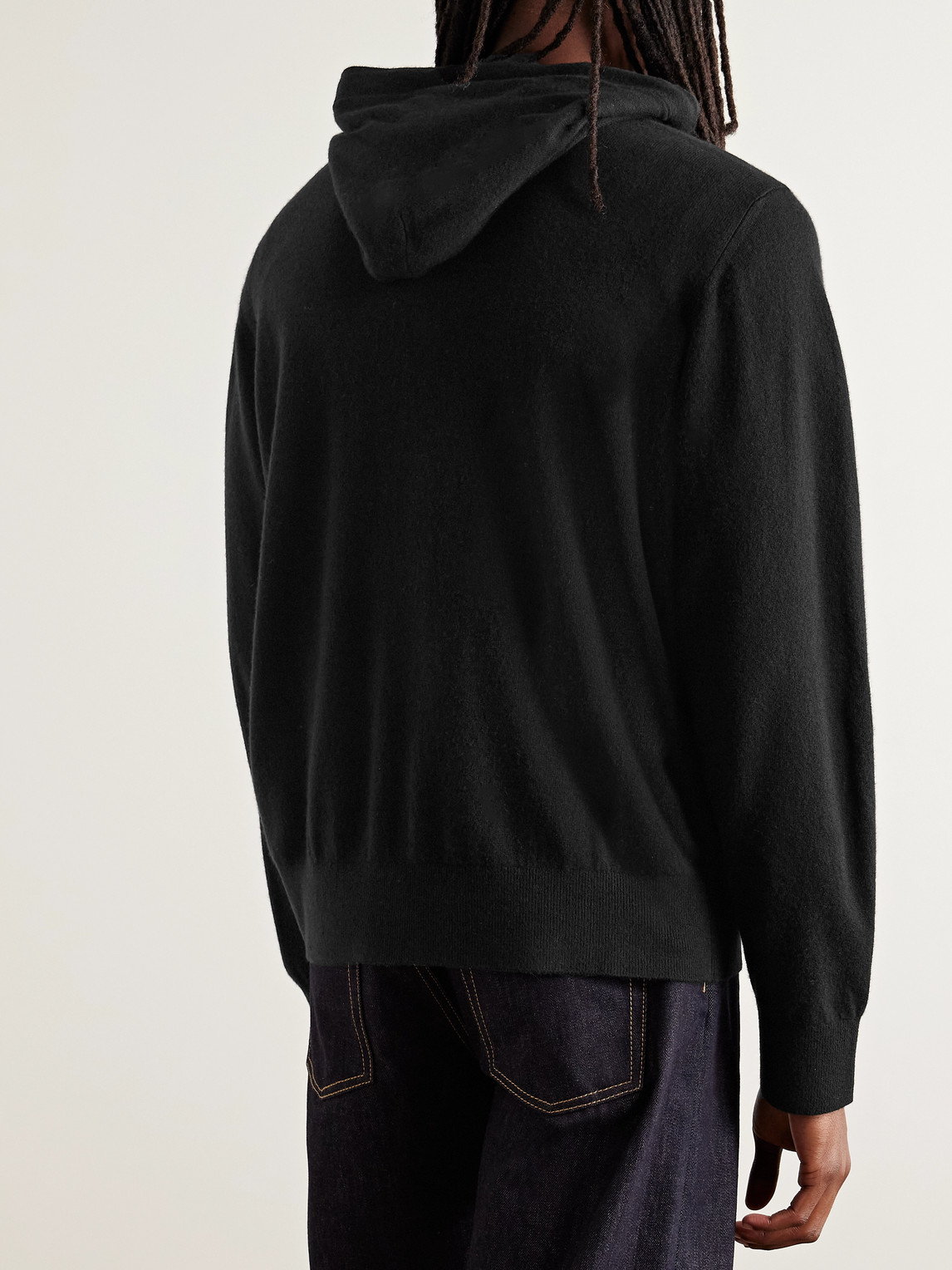 Givenchy Couture Seam Fleece Hoodie With Paris Embroidery Clothing In Black