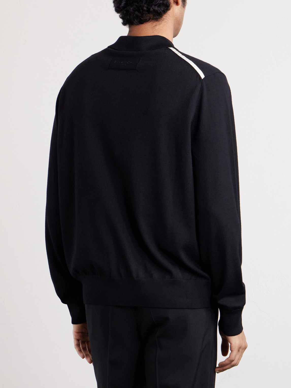  Givenchy - Wool Polo Sweater - Men - Black - S 