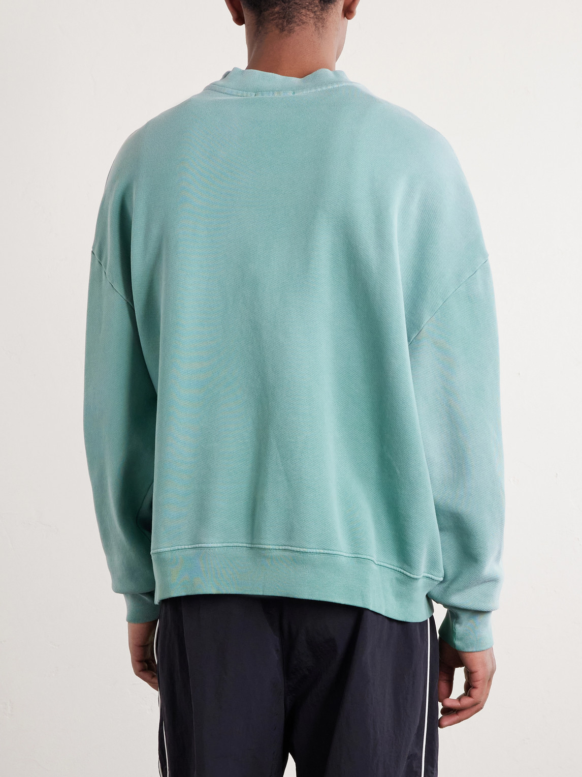  Willy Chavarria - Community Center Hooligan Cotton Sweatshirt - Men - Green - S 