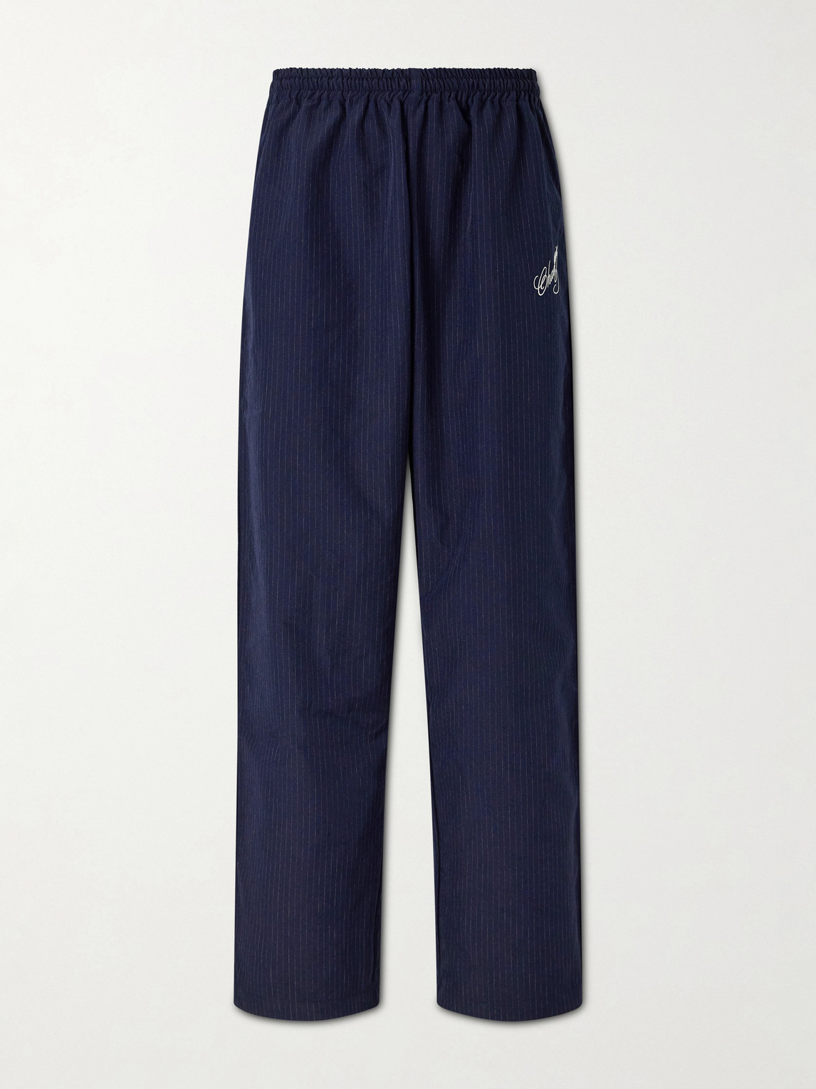 Willy Chavarria Ruff Rider Straight-Leg Logo-Embroidered Shell Track Pants - Men