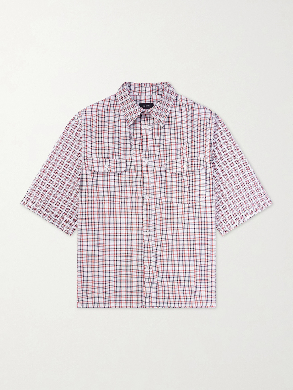 Willy Chavarria SS Corcoran Checked Woven Shirt - Men