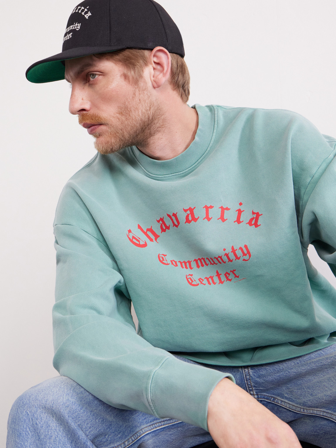  Willy Chavarria - Chavarria Community Center Embroidered Twill Baseball Cap - Men - Black 