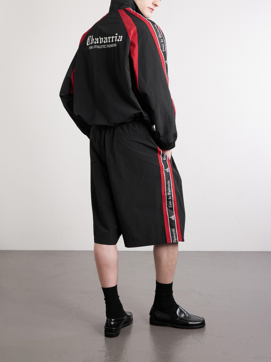  Willy Chavarria - Casa De Chavarria Logo-detailed Shell Jacket - Men - Black - S 
