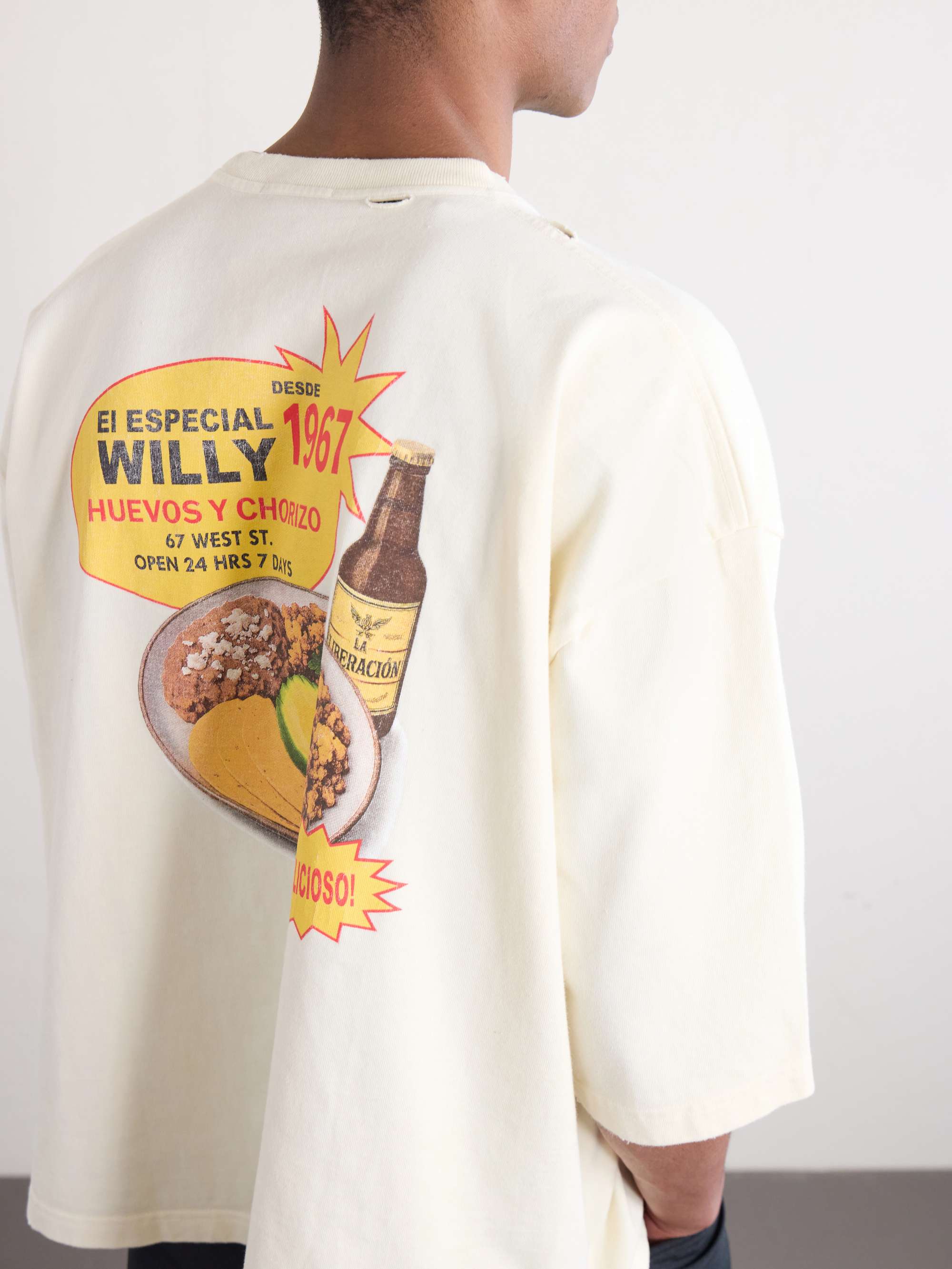 WILLY CHAVARRIA Taco Shop Buffalo Printed Cotton-Jersey T-Shirt