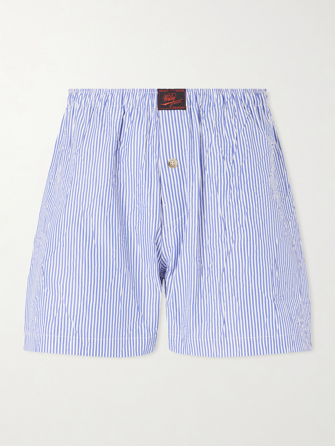 Willy Chavarria Willy Woven Cotton Straight-Leg Boxer Shortsen