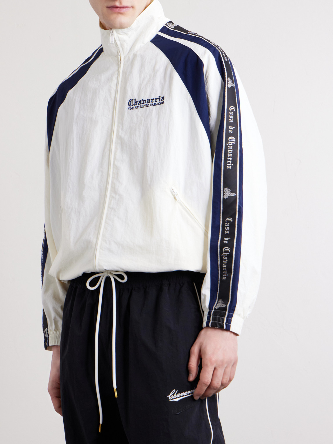  Willy Chavarria - Casa De Chavarria Logo-detailed Shell Jacket - Men - White - Xs 