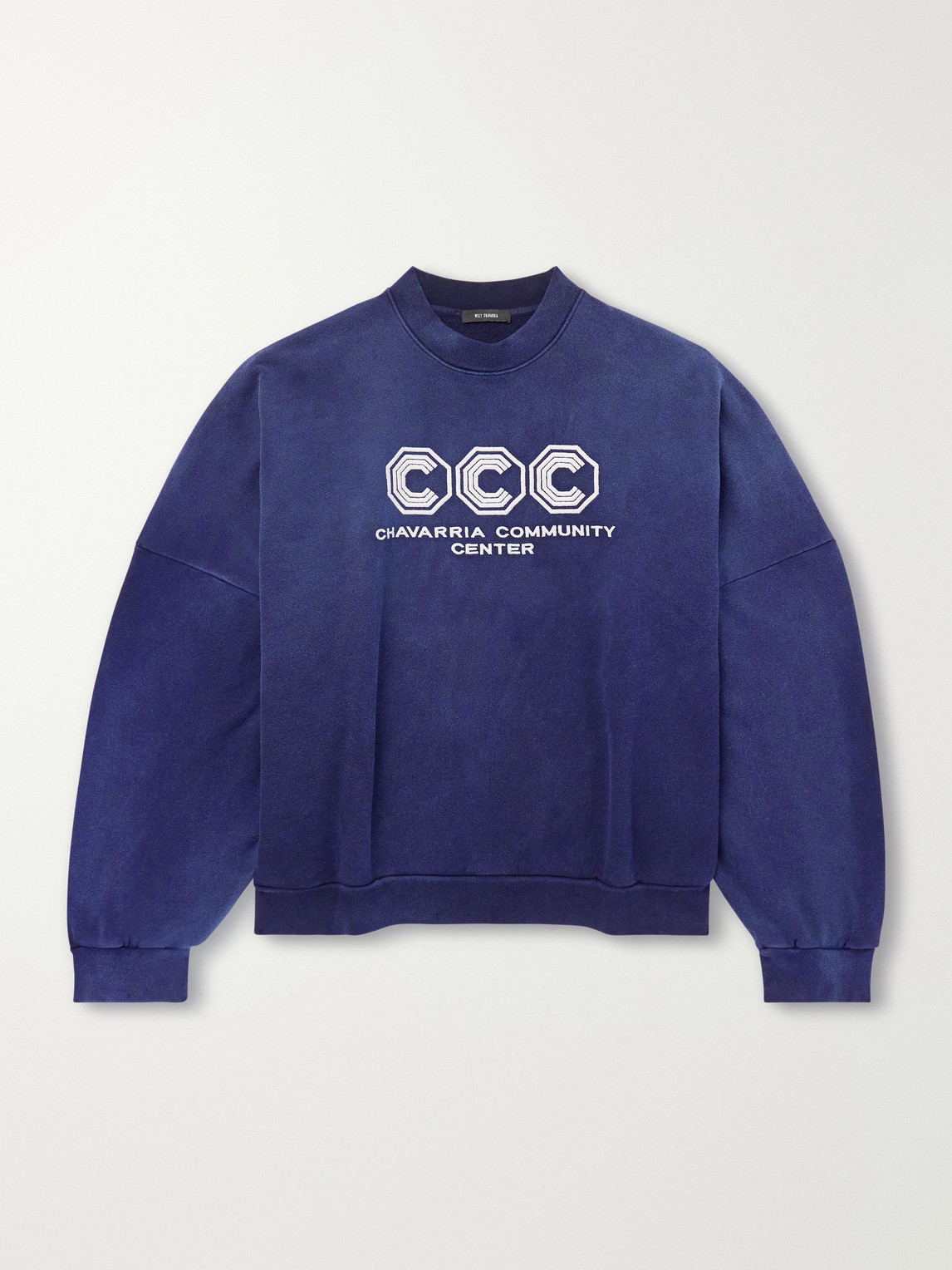 Willy Chavarria Hooligan ogo-Embroidered Cotton-Jersey Sweatshirt - Men