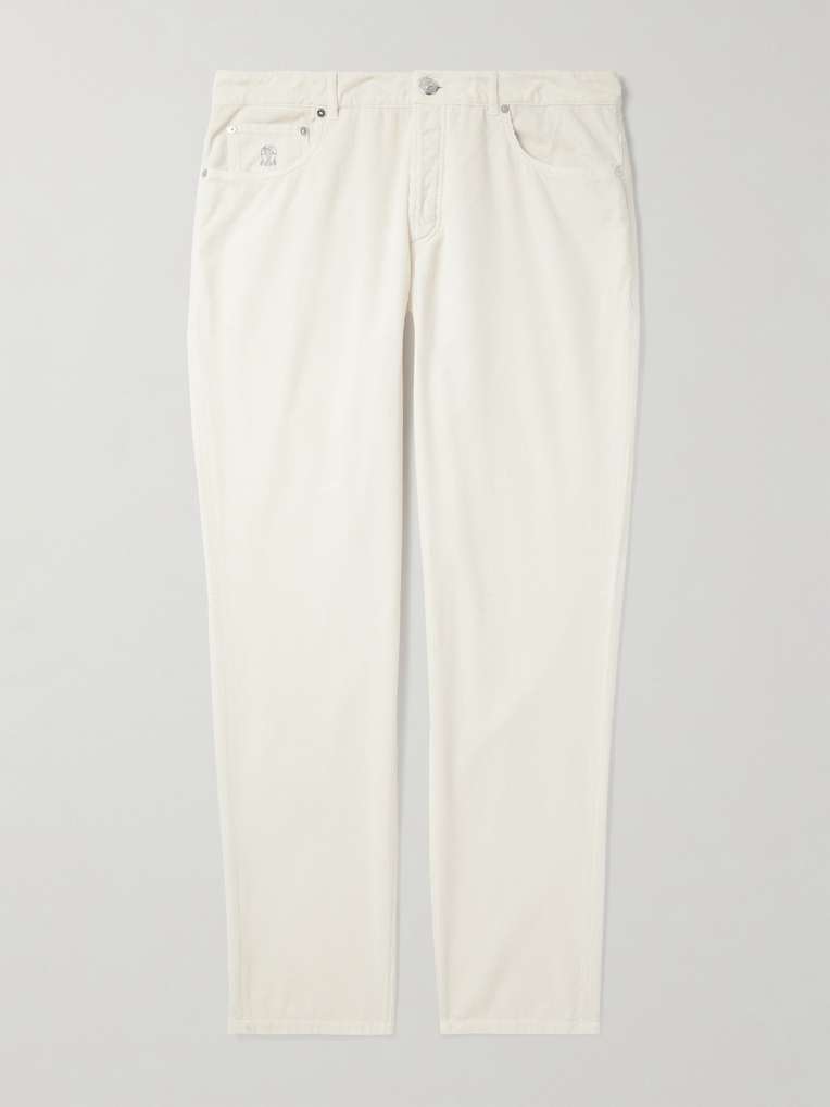 Brunello Cucinelli — Slim-Fit Cotton-Corduroy Trousers