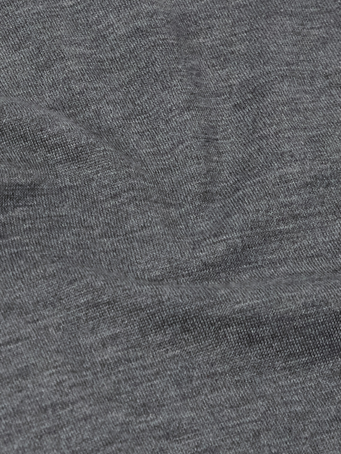 Brunello Cucinelli Wool Turtleneck Sweater With Ribbed Cuffs And Hem In Gray