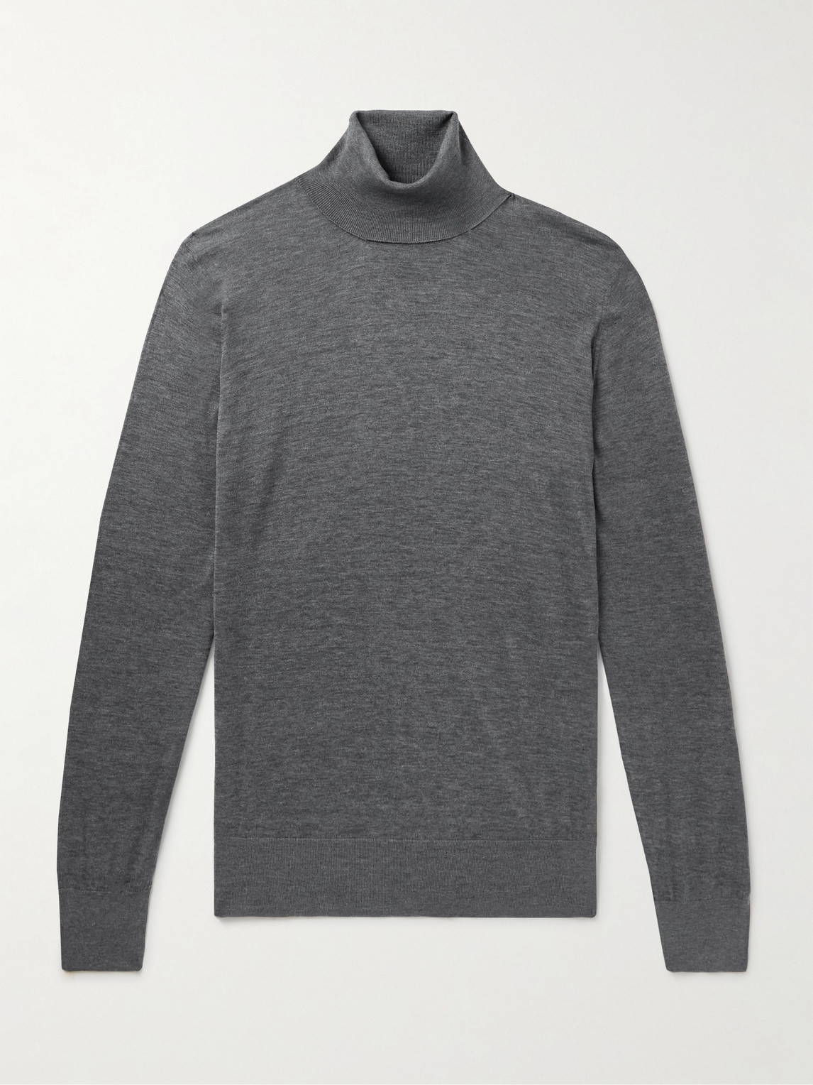 Brunello Cucinelli Silk and Cotton-Blend Rollneck Sweater - Men